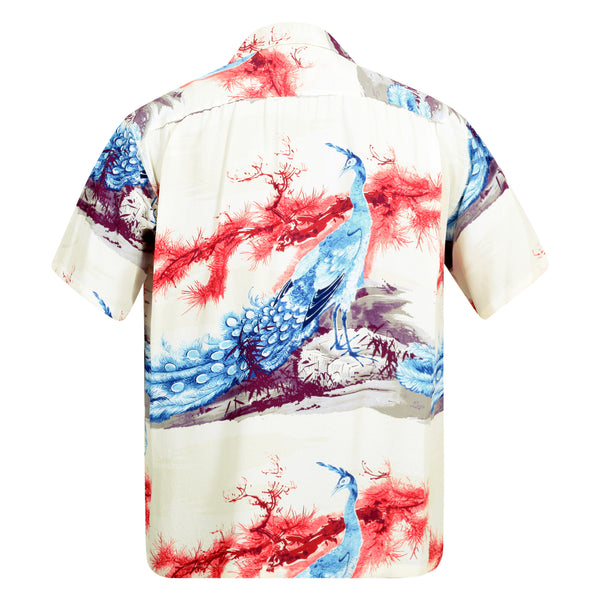 Pikake Symbol of Hawaii Printed SS37793 Beige Hawaiian Shirt SURF8594