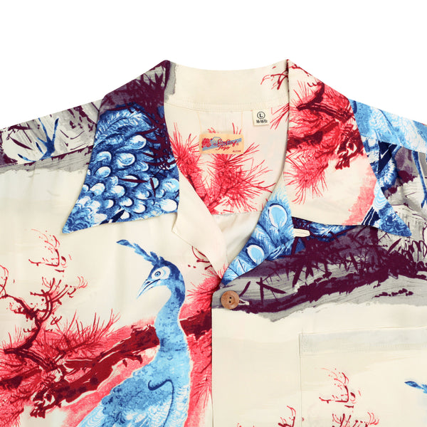 Pikake Symbol of Hawaii Printed SS37793 Beige Hawaiian Shirt SURF8594