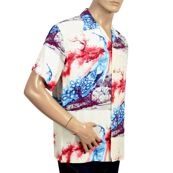 Pikake Symbol of Hawaii Printed SS37793 Beige Hawaiian Shirt SURF8594