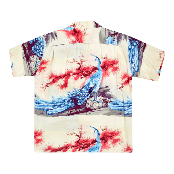 Pikake Symbol of Hawaii Printed SS37793 Beige Hawaiian Shirt SURF8594