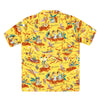 Mens Hawaiian Hula Print SS37771 Yellow Rayon Hawaiian Shirt SURF8587