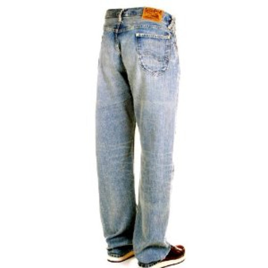 Vintage Hard Wash SC41945H Selvedge Denim Jeans in Light Blue CANE5247