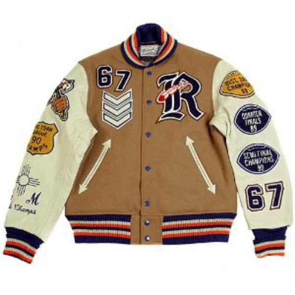Letterman jacket by Sugar Cane Whitesville Letterman Roswell Indians stadium jacket WV11595 134 CANE2857