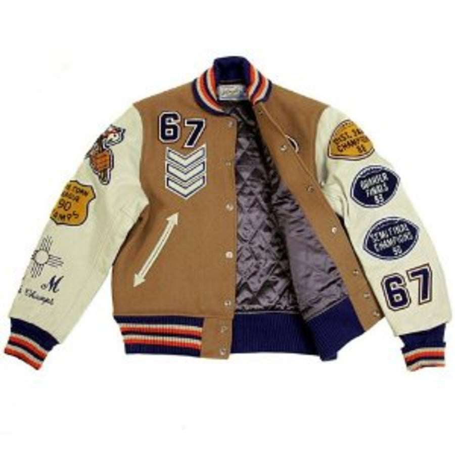 Letterman jacket by Sugar Cane Whitesville Letterman Roswell Indians stadium jacket WV11595 134 CANE2857