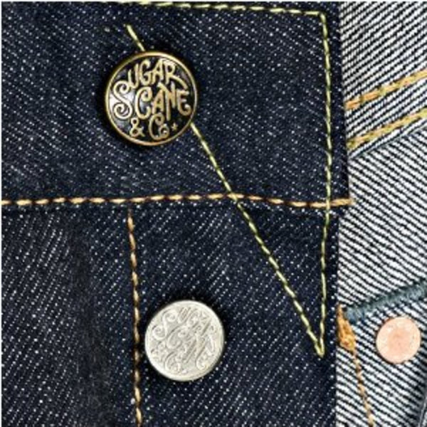 Union Star SC40065N Non Wash Selvedge Denim Jeans in Navy CANE9029