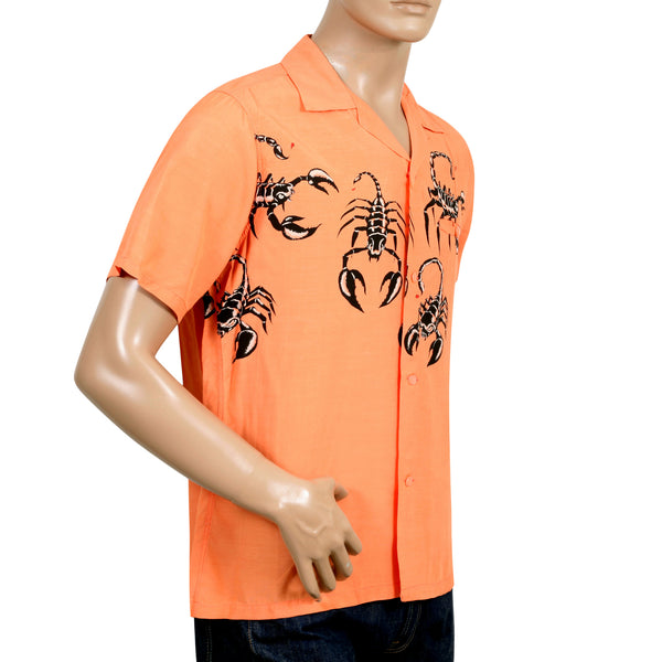 Scorpion Print Vince Ray SH37277 Star of Hollywood Pink Shirt SoH9042