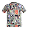 Mint Green Star of Hollywood SH36949 Kabuki Hawaiian Shirt SoH9370