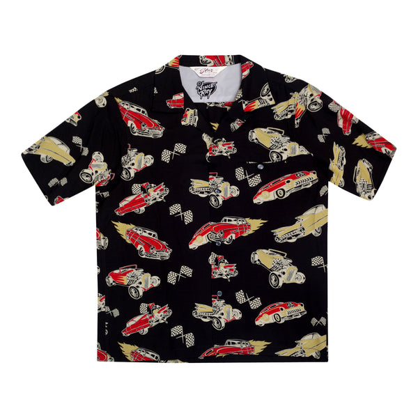 Hot Rod by Vince Ray SH37590 Star of Hollywood Black Shirt SoH9372