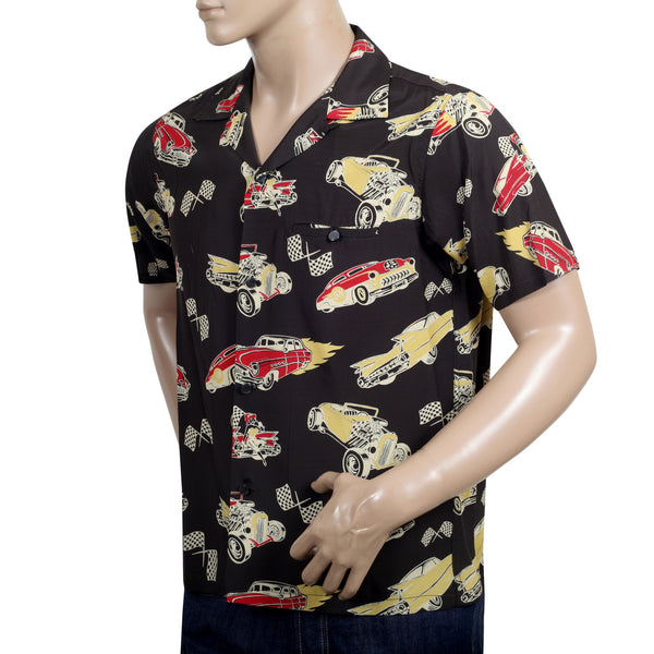 Hot Rod by Vince Ray SH37590 Star of Hollywood Black Shirt SoH9372