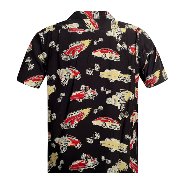 Hot Rod by Vince Ray SH37590 Star of Hollywood Black Shirt SoH9372