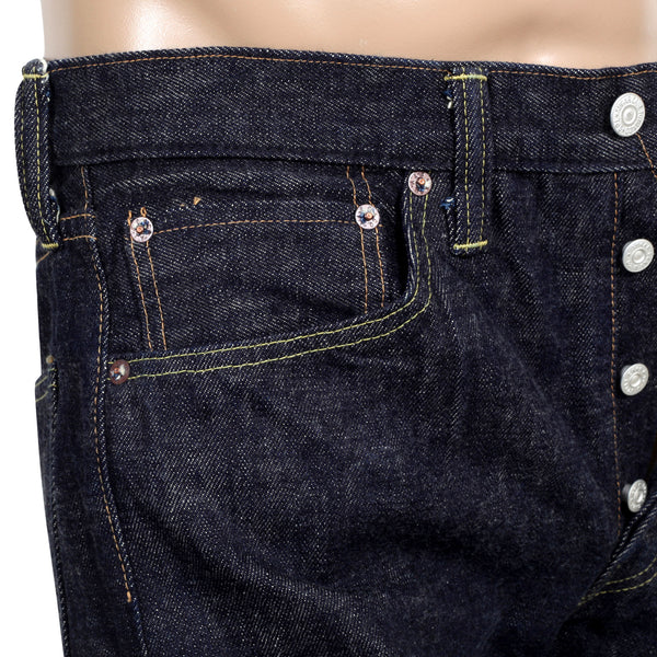 Indigo SC40305A New Tapered Fit 16.25oz One Wash Denim Jeans CANE9373