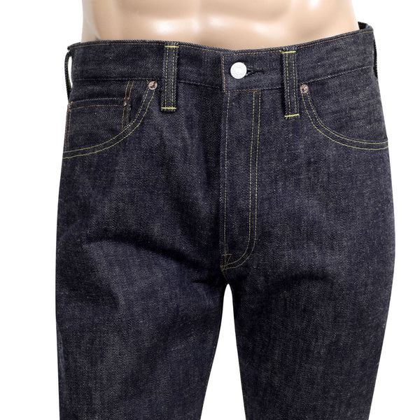 Tapered Fit SC40305N Indigo16.25oz Non Wash Denim Jeans CANE9374