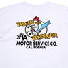 Looney Tunes Road Runner CH78502 Motor Service White T-shirt CHES11076