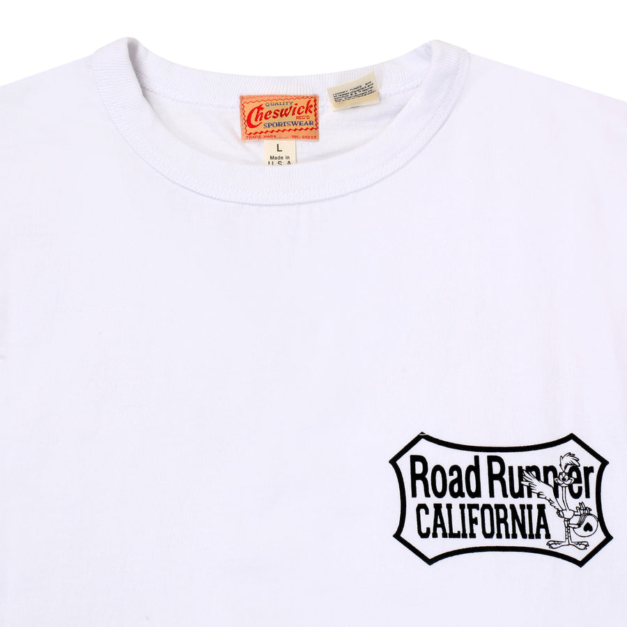 Looney Tunes Road Runner CH78502 Motor Service White T-shirt CHES11076