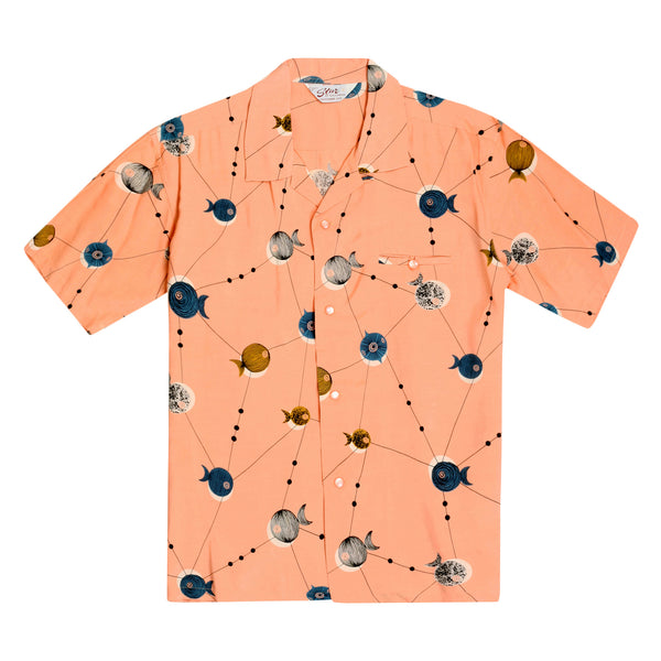 Atomic Fish SH38128 Pink Star of Hollywood Hawaiian Shirt SoH10100
