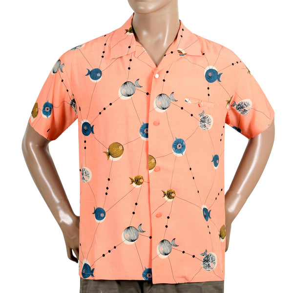 Atomic Fish SH38128 Pink Star of Hollywood Hawaiian Shirt SoH10100