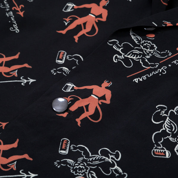 Saints and Sinners SH38391 Black Short Sleeve Hawaiian Shirt SoH11086