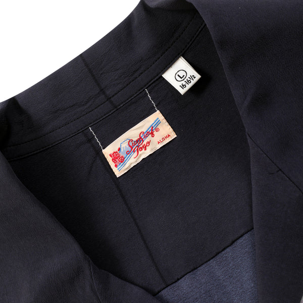 Black SS38030 Old Japanese Scenery Printed Hawaiian Shirt SURF10086