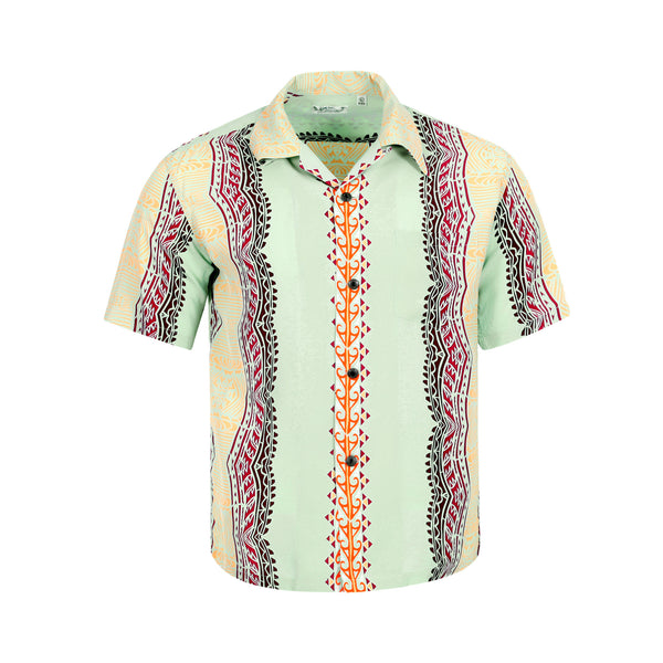 Traditional Tattoo Motif SS38046 Blue Rayon Hawaiian Shirt SURF10265