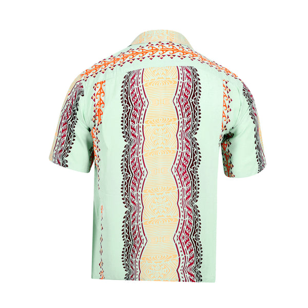 Traditional Tattoo Motif SS38046 Blue Rayon Hawaiian Shirt SURF10265