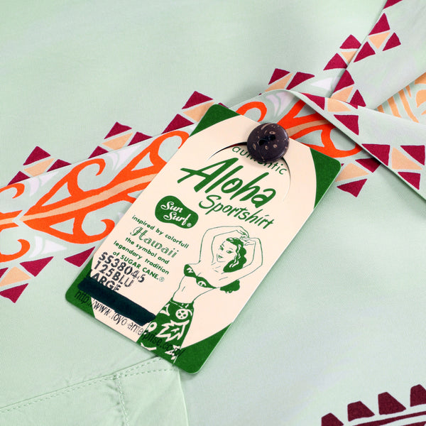 Traditional Tattoo Motif SS38046 Blue Rayon Hawaiian Shirt SURF10265