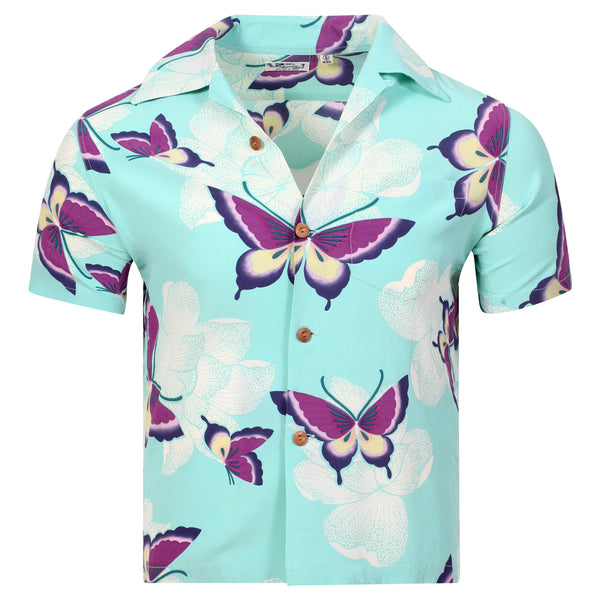 Mariposa Rayon SS38325 Short Sleeve Blue Hawaiian Shirt SURF11091