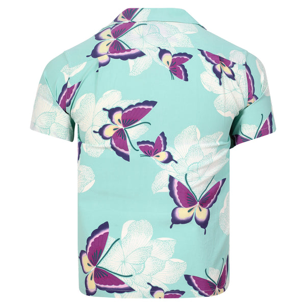 Mariposa Rayon SS38325 Short Sleeve Blue Hawaiian Shirt SURF11091