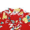 Shimmering Border Print SS38326 Hawaiian Shirt in Wine Red SURF11093