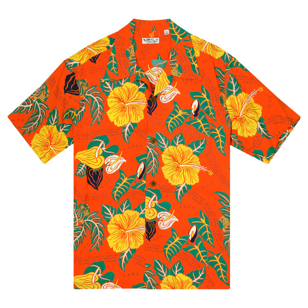 Romantic Hawaiian Nicknames SS38332 Hawaiian Shirt in Orange