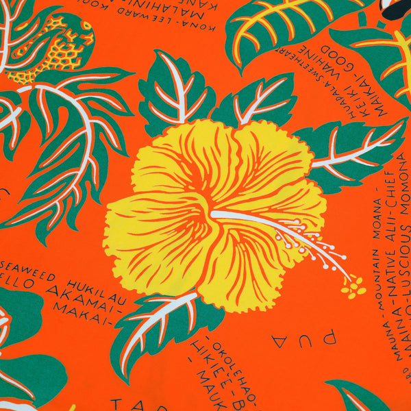 Romantic Hawaiian Nicknames SS38332 Hawaiian Shirt in Orange SURF11096