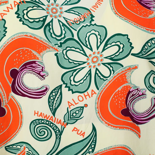 Mahiole Printed SS38333 Rayon Made Yellow Hawaiian Shirt SURF11098