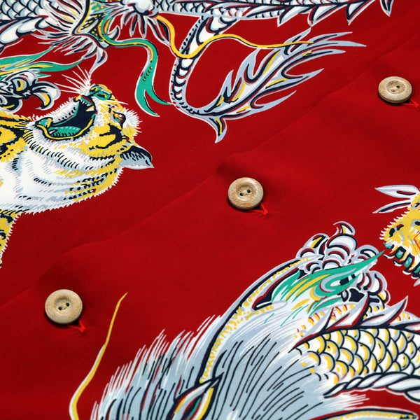 Special Edition Tornado Tiger SS38417 Red Hawaiian Shirt SURF11099