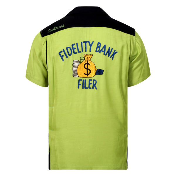 King Louie by Holiday KL38135 Light Green Bowling Shirt SURF10090