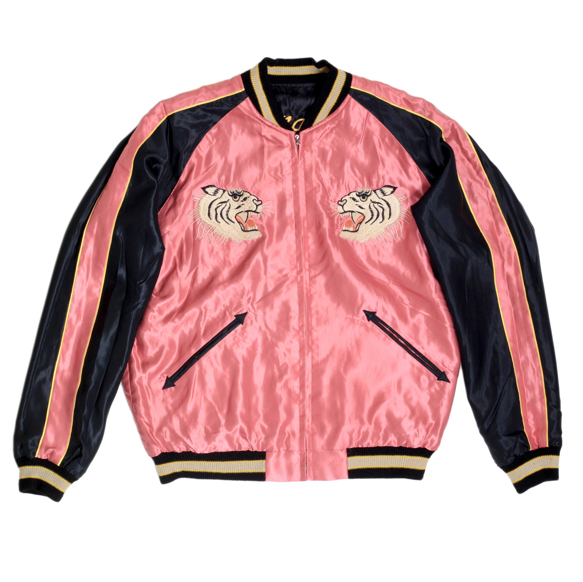 Fully Reversible Tiger Embroidered TT13756 Souvenir Jacket TOYO7526A –  SugarCane Jeans
