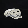 Skull and Snake Embroidered TT78244 Crew Neck Black T-shirt TT10076